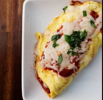 Omelette de pollo a la milanesa