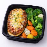 Berenjena rellena de carne molida a la milanesa