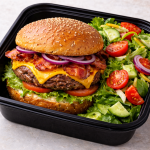 Cheeseburger deluxe en pan keto