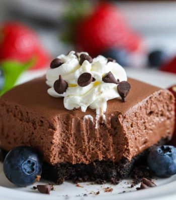 Chocolate cheesecake bars