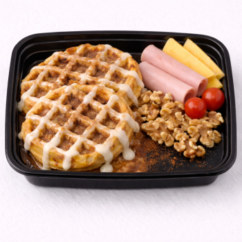 Cinnamon bun waffles