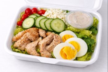 Garden egg chicken salad