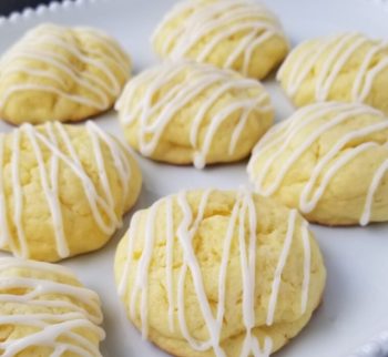 Galletas de limón con glaze de queso