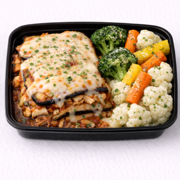 Lasagna de pollo y berengena