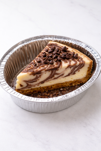 Cheesecake slice marmoleado