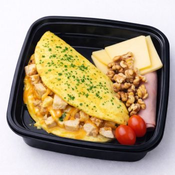 Omelette de pollo y queso