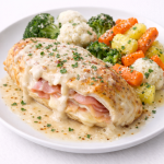 PECHUGA RELLENA JAMON Y QUESO