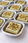 Pistachio cheesecake bars