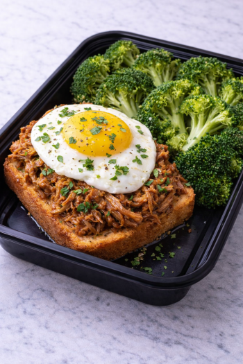Pulled Pork and Egg Toast