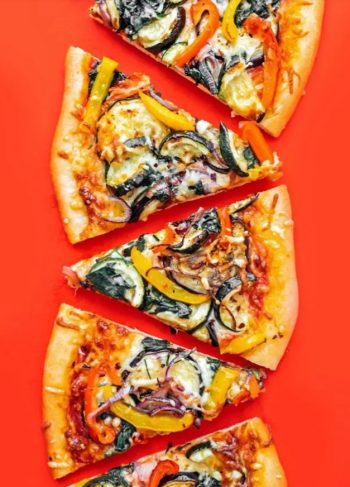 Pizza de vegetales