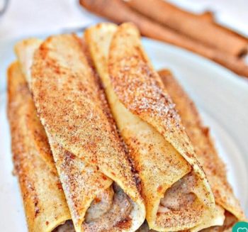 Flauta de queso crema y canela
