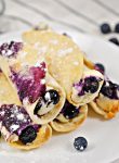 Crepa de blueberry y queso