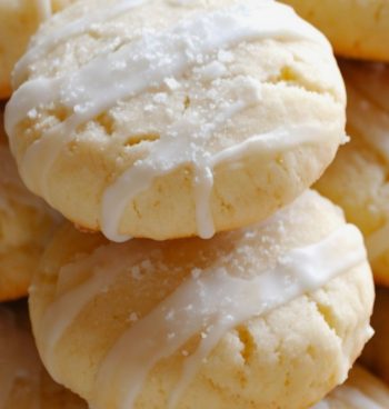 Lemon cookies con glaze de vainilla