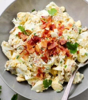 Egg salad con bacon