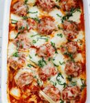Milanesa meatball casserole
