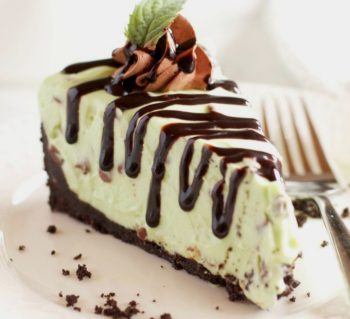Cheesecake de chocolate y menta
