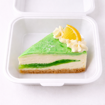 Creamy lemon jelly cheesecake